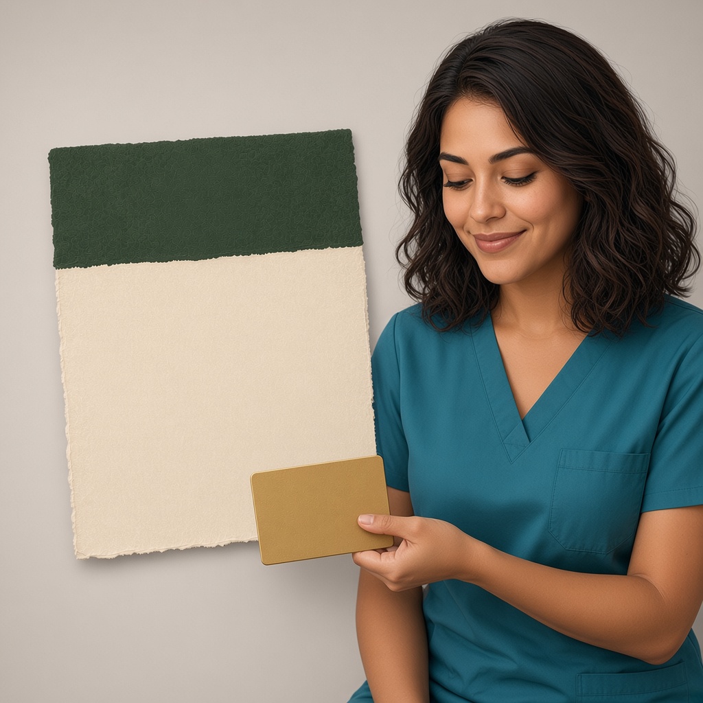 Saaniya mascot beside a sealed invoice